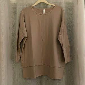 Spanx Perfect Length Top, Dolman 3/4 Sleeve in Oat